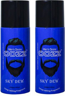 OOZZ Sky Dew Deodorant Spray - For Men  (300 ml, Pack of 2)