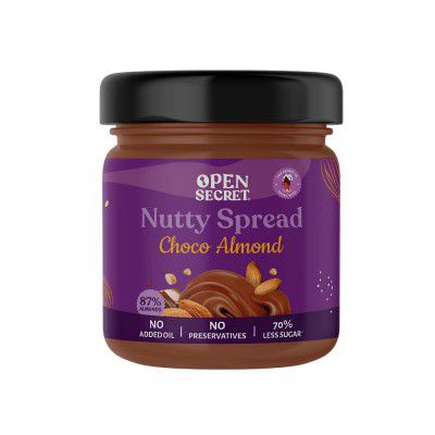 Open Secret Choco Almond Butter|High Protein|87% Almond -175 Grams