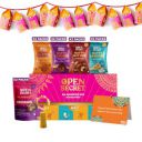 Open Secret Holi Gift Box | Combo of 15 | Dry Fruits Gift Box, Cookies, Brownie, Gift Hamper, Holi Gift Hampers, Gift Set, Corporate Gifts for Employees, Festive Lights, Card & Lantern...