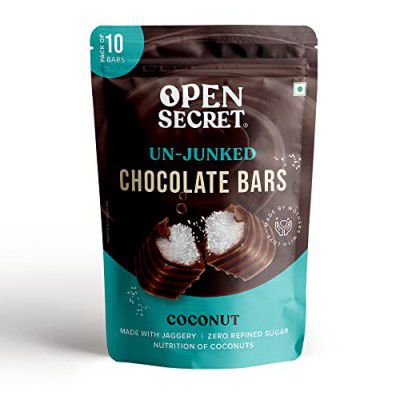 Open Secret Premium Coconut Chocolate Gift Hamper | Pack of (10 Chocolate Bars)