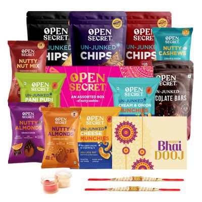 Open Secret Premium Gifts | Nutty Cookies with Dry Fruits|1 Celebration Gift Box(12 Cookies)|No Added Maida | father s day gifts | Gift for Dad/Father