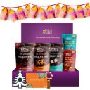 Open Secret Snacks Gifts Hamper Box| Nuts Combo - Cashew Kaju Almonds Badam, Dark Caramel Coconut Chocolate, Lights Lantern, Card, Candle, Gift Box | Healthy Snacks Combo...