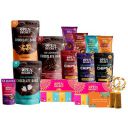 Open Secret Snacks Hamper Gift Combo Box | Dark Caramel Coconut Chocolate, Brownie, Assorted Cookies Biscuits, Chips, Nuts Combo, Fancy Lights, Card | Healthy Special Hamper Snacks Combo Box...