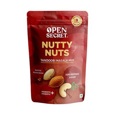 Open Secret Tandoori Masala Nut Mix|Pack of 1 (135g each) Perfect Snacks