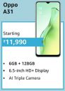 OPPO A31 (6GB RAM | 128GB Storage) @ ₹11,990...