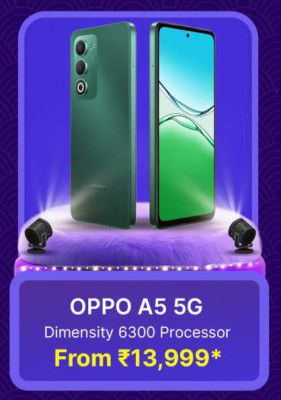 Big Billion Days Special : OPPO A5 5G to be priced at ₹13999