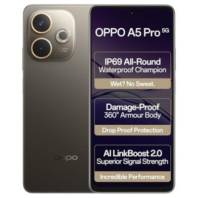 OPPO A5 Pro 5G (8GB RAM, 256GB Storage), Mocha Brown