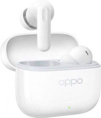 OPPO Enco Buds3 Pro with 54hours Playback,Deep Bass,IP55 5.4v Bluetooth  (Glaze White, True Wireless)
