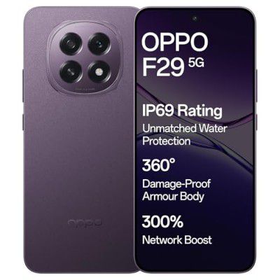 OPPO F29 5G (Solid Purple, 8GB RAM, 256GB Storage)