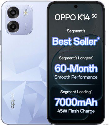 OPPO K14 5G (Prism Violet, 128 GB + 6 GB RAM)