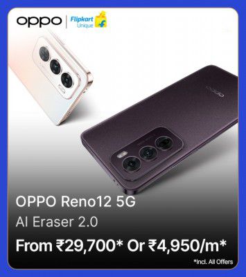 OPPO RENO 12 5G Price drops to ₹29700 during Big Billion Days	
