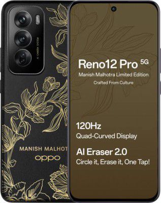 OPPO Reno 12 Pro 5G (Manish Malhotra Limited Edition, 256 GB | 12 GB RAM)