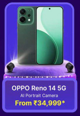 Big Billion Days Special : OPPO Reno14 5G to be priced at ₹34999