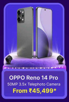 Big Billion Days Special : OPPO Reno14 Pro 5G to be priced at ₹45499