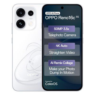 Oppo Reno16c 5G (Starry White, 8GB, 128GB)