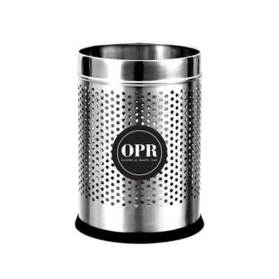 OPR 6 Ltr Stainless Steel Open Perforated Dustbin Without Lid