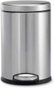 OPR Stainless Steel 5 Litre Plain Pedal Dustbin With Plastic Bucket And Lid...