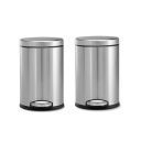 OPR Stainless Steel Plain Pedal Dustbin with Lid | Trash Can for Bathroom, Home, Kitchen, washrooms, Room and Office with Lid - Pack Of 2 (5 Litre)...