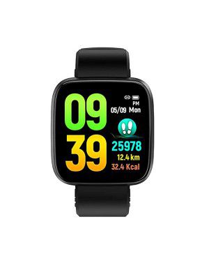 OPTA SB-162 Rubber Bluetooth Heart Rate + Sleep Monitor Fitness Watch Compatible with Android/iOS Smart Phones for UnisexMedium (Black)