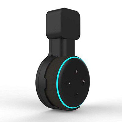 Optifit® Wall Adapter Holder for Alexa Echo Dot 3rd Generation, A Space-Saving Wall Mount with Cord Management for Your Smart Home Speakers, Alexa Echo Dot Accessories (Holder Only)
