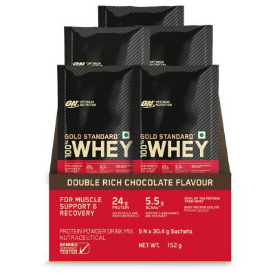 Optimum Nutrition (ON) Gold Standard 100% Whey Protein - 5 X 30.4 g