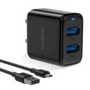 Oraimo 12W USB Charger, Elite Dual Port 5V/2.4A Wall Charger, USB Wall Charger Adapter for iPhone 11/Xs/XS Max/XR/X/8/7/6/Plus, iPad Pro/Air 2/Mini 3/Mini 4, Samsung S4/S5, and More (Black)...