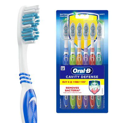 Oral-B Cavity Defense Soft Manual Toothbrush For Adults (Pack of 6)