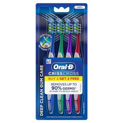 Zepto : Oral-B Criss Cross Gum Care Manual Toothbrush