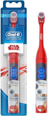 Oral B Kids Electric Battery Powered Star Wars, Soft Bristles Toothbrush (Age 3 +)