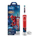 Oral-B Kids Spiderman Rechargeable Rotating Electric Toothbrush, 2 Brushing Modes (Daily & Sensitive)...