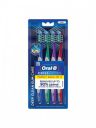 Oral - B Set of 4 Criss Cross Gum Care Soft Manual Toothbrush - Multicolored...