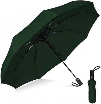 ORANCE 3 Fold Fully Automatic Rain UV Protection Portable Travel Umbrella 