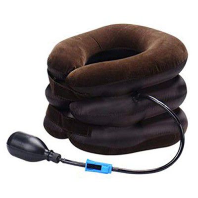 ORANCLE CARE Extreme 3 Layer Cervical Neck Air Traction Device and Collar Brace, Inflatable & Adjustable Stretcher Support, Neck Brace Pillow for Chronic Neck Pain Relief For Men & Women