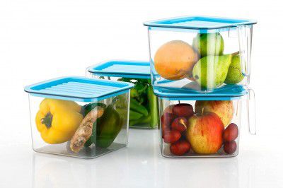 ORBIT HOUSE Multipurpose 1100ml Fridge Organizer Kitchen Food Storage Container (2)
