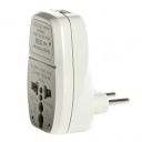 Orei 3 in 1 Continental Europe Travel Adapter Plug with USB and Surge Protection - Type C - Turkey, Italy & More...