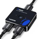 OREI HDMI Switch 4K HDMI Splitter - 2x1 Bi-Directional - 4:4:4 8-bit - HDMI 2.0, HDCP 2.2, 18 Gbps, 4K @ 60Hz HDMI UltaHD High-Resolution Switch Between 2 Inputs or Toggle Displays (UHDS-212)...