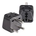 OREI US Adapter Converter for India, (USA, UK, China & More) Australia to India Plug Converter - Type D Plug Adapter - 2 in 1 - CE - RoHS - Black - 2 Pack - 5 Years Warranty...