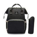 Oren Empower Pofunuo Stylish Baby Diaper Backpack for Babies with Large Capacity Including 1 Extra Bottle Cover (LxBxH- 25 cm x 17 cm x 37 cm, Black)...