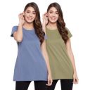 Orewa Women Women's Solid Regular Fit T-Shirt...