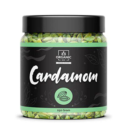 Organic Box Cardamom Green ( elaichi ) Whole Hari ilaichi, Sabut Choti ilaychi spices (100 Gram - 1 Jar Pack)