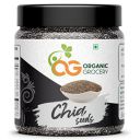 Organic Grocery100% Natural and Premium Raw Chia Seeds For Eating 250g (Jar Pack) Healthy Snack For Immunity Booster, Rich in Fiber - Gift Pack...