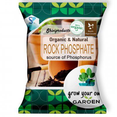 Organic Nutrient rich Rock Phosphate fertilizers for plants home garden(450gm)