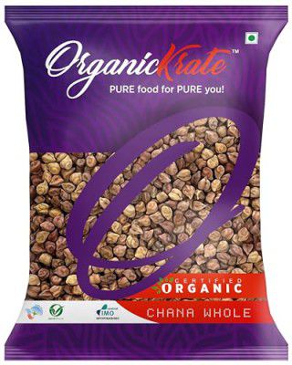 OrganicKrate Organic Unpolished Brown Chana/Kala Chana/Bengal Gram, Chemical Free, Pesticides Free, Ideal for Sprouting, Vegan Protien - 400 Grams