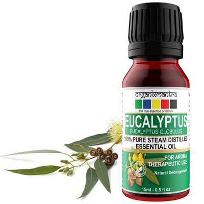 Organix Mantra Pure, Natural, Therapeutic Grade Eucalyptus Essential Oil (15 ml)