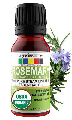 Organix Mantra Rosemary Essential Oil 15ML, USDA Organic for Skin, Muscle & Joints, Hair Conditioner - 100% Pure Therapeutic Grade Organic Essential Oils
