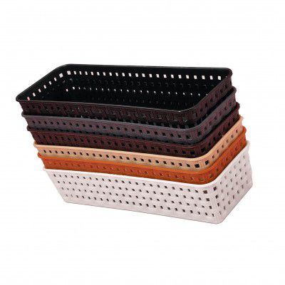 Organizer Tray Office Drawer Dividers Storage Bins Multipurpose Desk for Makeup, Pack Of 6 (Multi 6pcs)