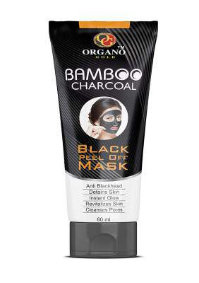 Organo Gold Activated CharCoal Peel Off Mask | Deep skin cleansing Mask for Men & Woman | 60 ML