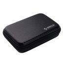 ORICO 2.5inch Hard Disk Box Protection Bag Waterproof and Shockproof Package, Multi-Function Digital Accessories Data Cable Charging Treasure Storage Bag-Black(ORICO PHM)...