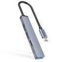 ORICO Mini USB C Hub Extensions, 4 Port USB 3.0 Hub Expander, Aluminum Shell with USB3.0 Port, USB2.0 Port, TF Card Slot for Laptop, PC, Mac, XPS, – Portable Multi USB Port & Computer Type-C Hub...
