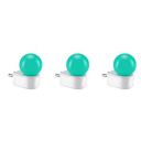 Orient Deco Plug n Play LED 0.5W All Night Worry-Free Lamp | (Green, Pack of 3)...